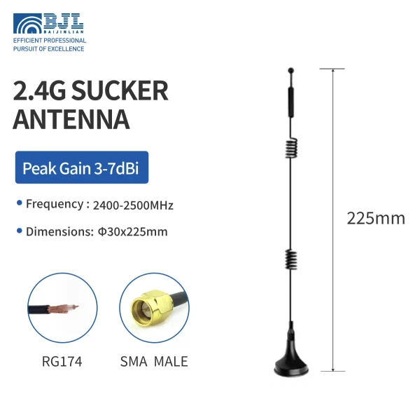 2.4g Suction Cup Antenna 225mm