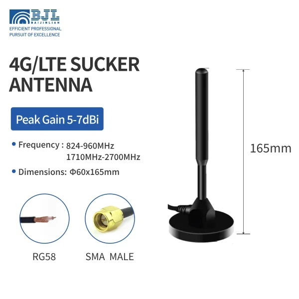 4glte Large Suction Antenna 165mm